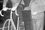 Colnago archives – Ernesto Colnago & Eddy Merckx ready for the start of the World Hour Record attempt